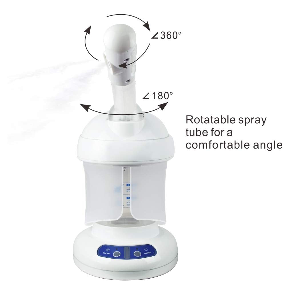 Hair Steamer Kingsteam 2 in 1 Ozone Facial Steamer, Design for Personal Care Use At Home or SALON