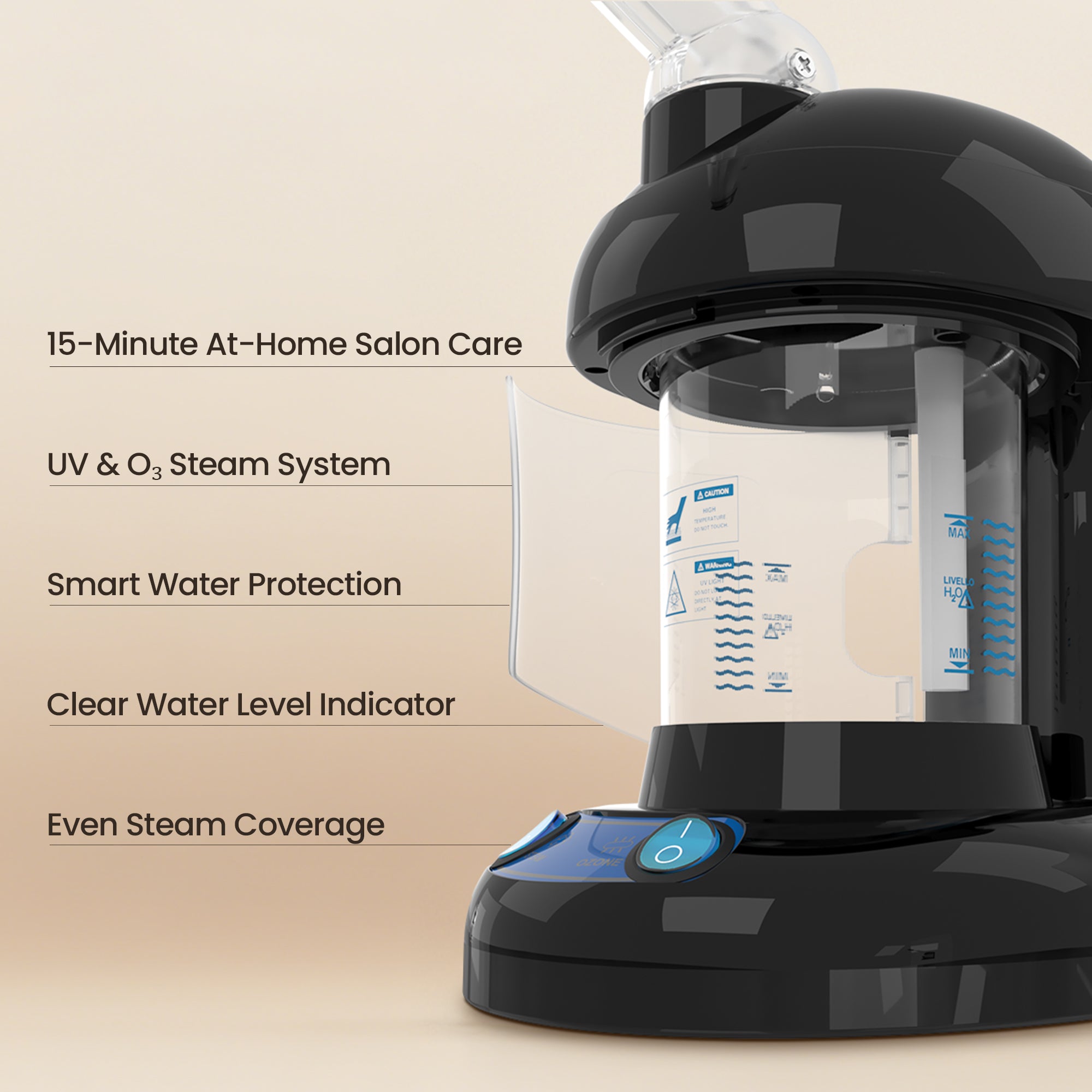 2 in 1 Hair and Facial Steamer