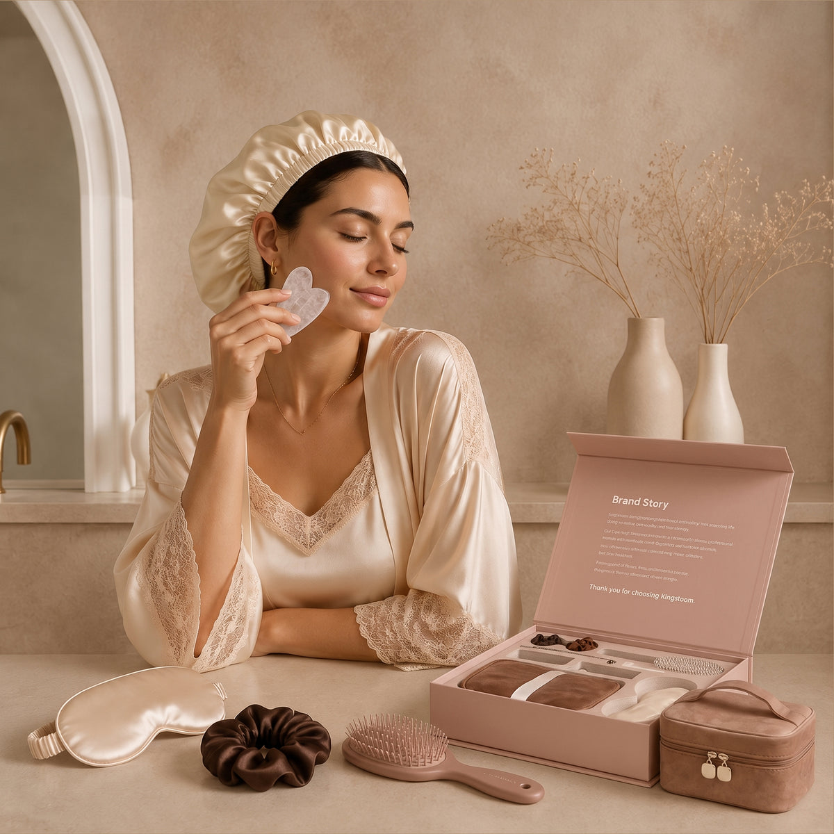 2 in 1 Hair and Facial Steamer & Care Ritual Kit