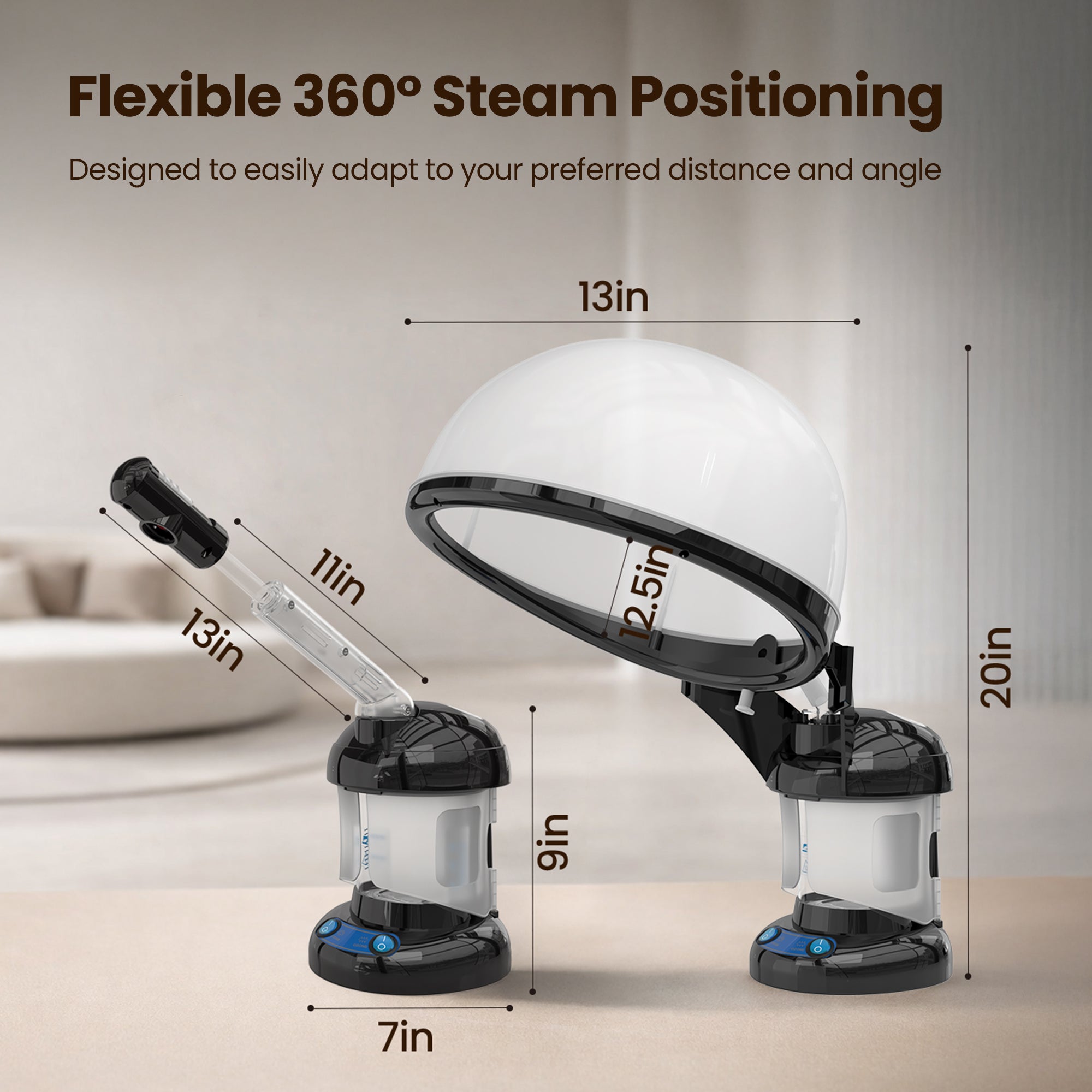 Hair and Face Steamer 2-in-1 with Ozone | Head Steamer – Kingsteam
