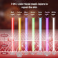 Led Face Mask Light Therapy - 7 Color Photon Blue & Red Light Maintenance Skin Rejuvenation Facial Skin Care Mask, Home Skin Care Mask for Face and Neck