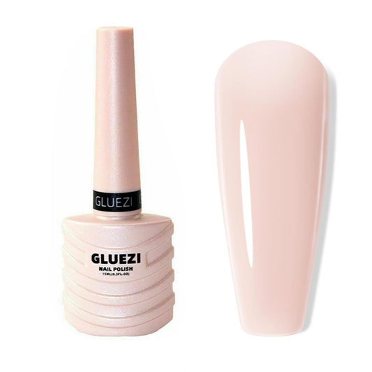 Base Gel For Nails, 1pcs 15ml 0.51Oz Builder Base Neutral Nude Gel Warm Jade Gel Nail Polish, Base Coat Nail Strengthener Gel Soak Off UV LED light Needed