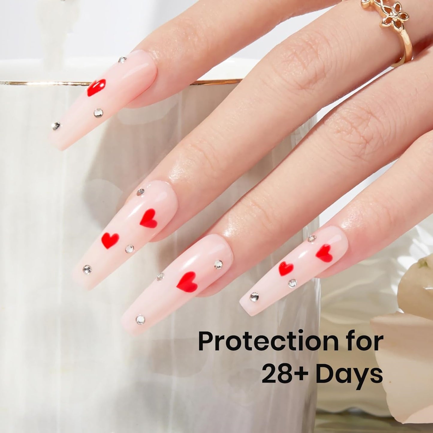 Base Gel For Nails, 1pcs 15ml 0.51Oz Builder Base Neutral Nude Gel Warm Jade Gel Nail Polish, Base Coat Nail Strengthener Gel Soak Off UV LED light Needed