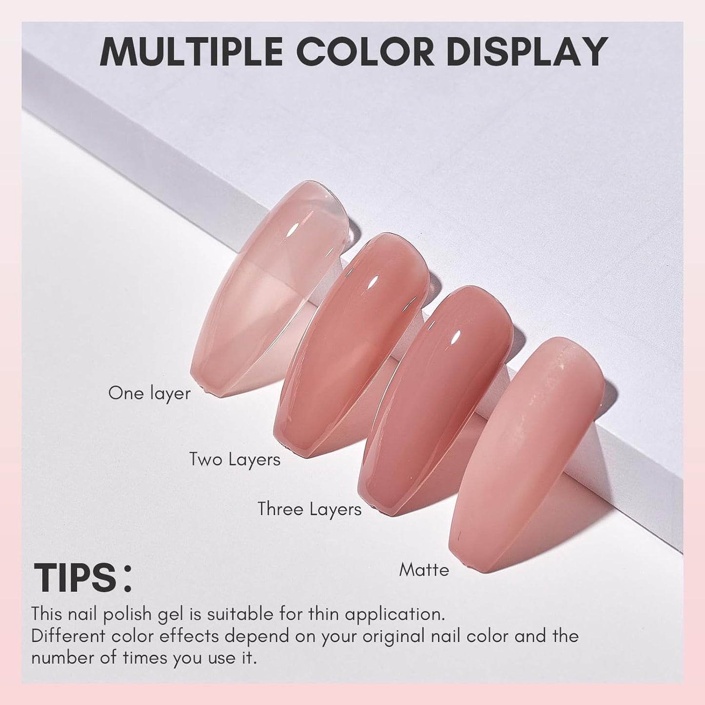 15ML Base Gel for Nails,Warm Taupe Gel Base Coat,Soak Off Gel Nail Polish for Manicure Salon,Nail Strengthen Color Gel Polish LED Lamp Needed