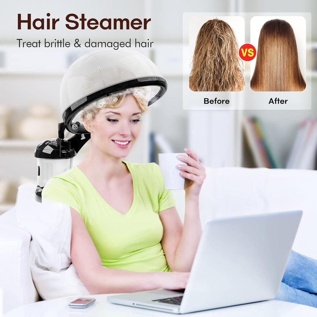 2 in 1 Hair and Facial Steamer