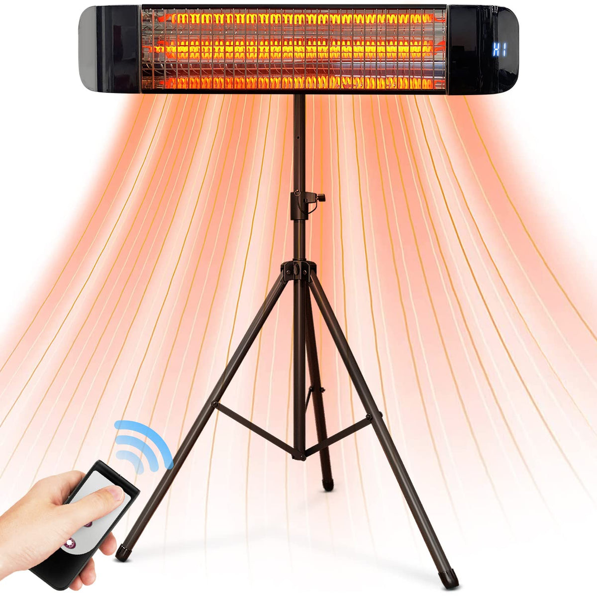 Outdoor Electric Infrared Patio Heater, 1500W