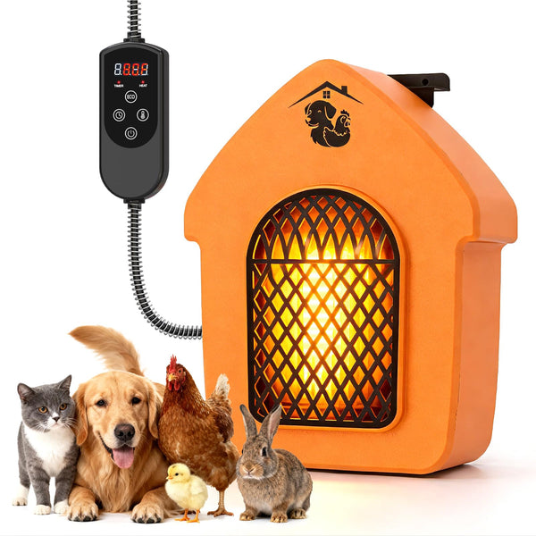 Dog House Heater with Thermostat, Chicken Coop Heater