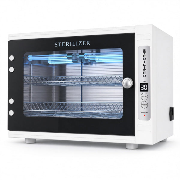 12L UVC Sanitizer Cabinet for Nail Tools, UV Sanitizer Box with Timer