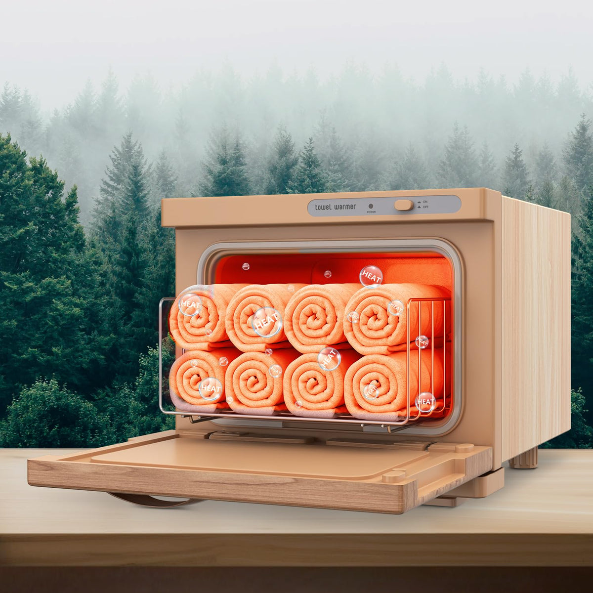 Warm towels. A softer start.