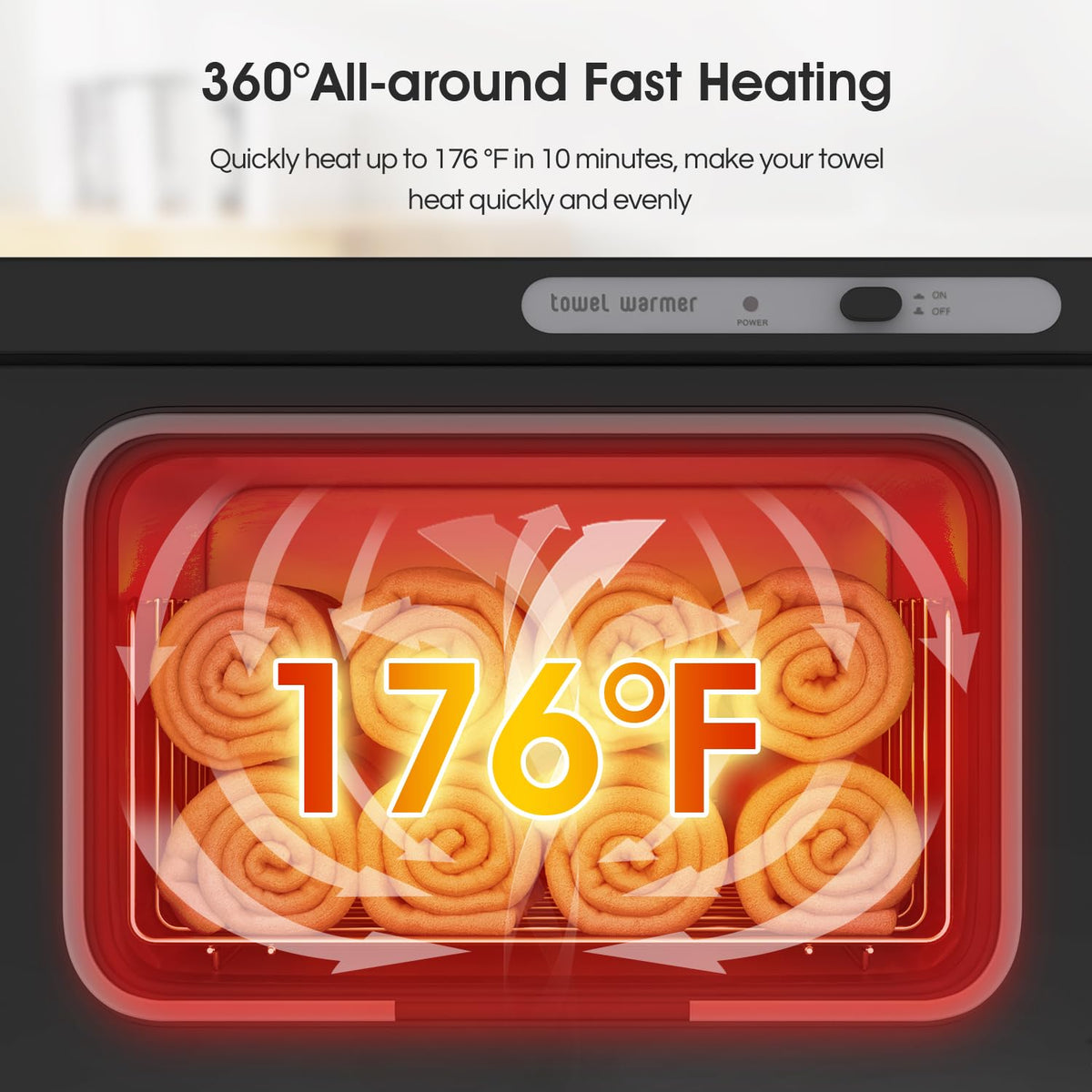 Towel Warmer Cabinet, 8L Hot Spa Small Towel Warmer Heating Use for Facial Spa, Hair Beauty, Salon Equipment and Home