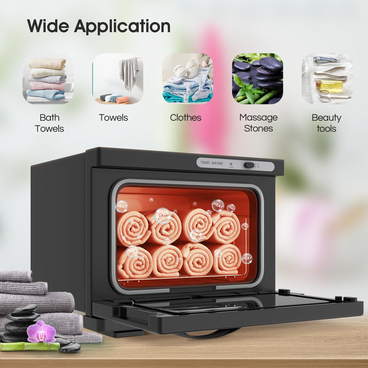 Towel Warmer Cabinet, 8L Hot Spa Small Towel Warmer Heating Use for Facial Spa, Hair Beauty, Salon Equipment and Home