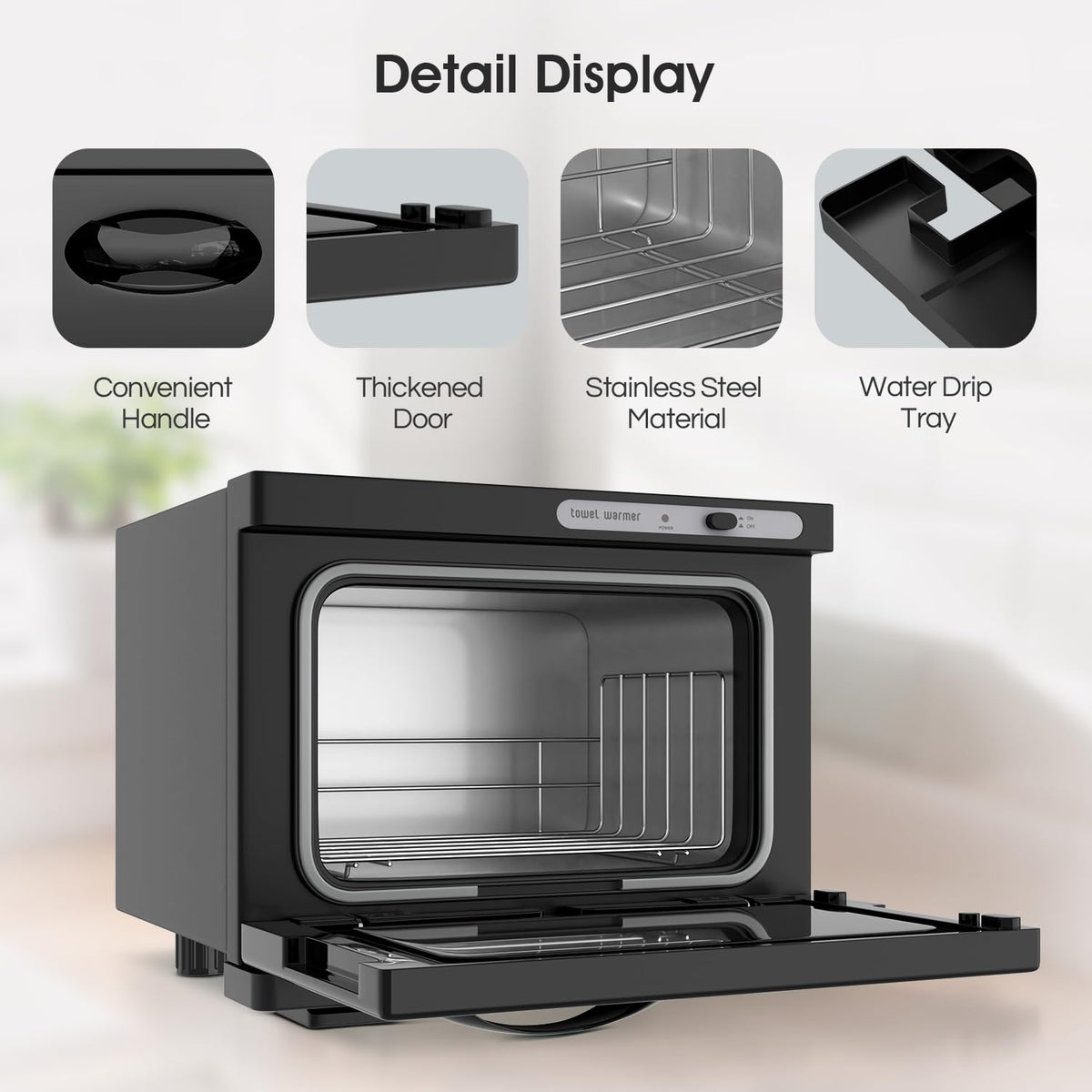 Towel Warmer Cabinet, 8L Hot Spa Small Towel Warmer Heating Use for Facial Spa, Hair Beauty, Salon Equipment and Home
