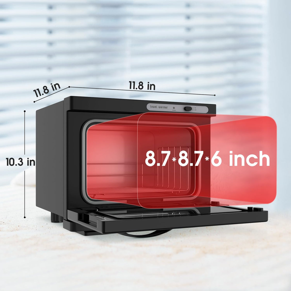 Towel Warmer Cabinet, 8L Hot Spa Small Towel Warmer Heating Use for Facial Spa, Hair Beauty, Salon Equipment and Home