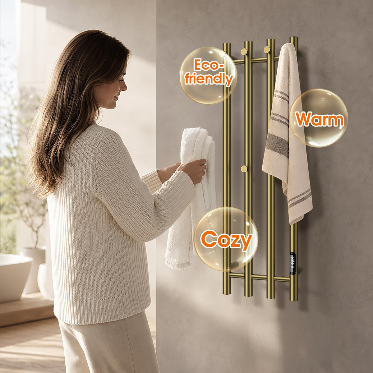 A warm welcome after every shower.