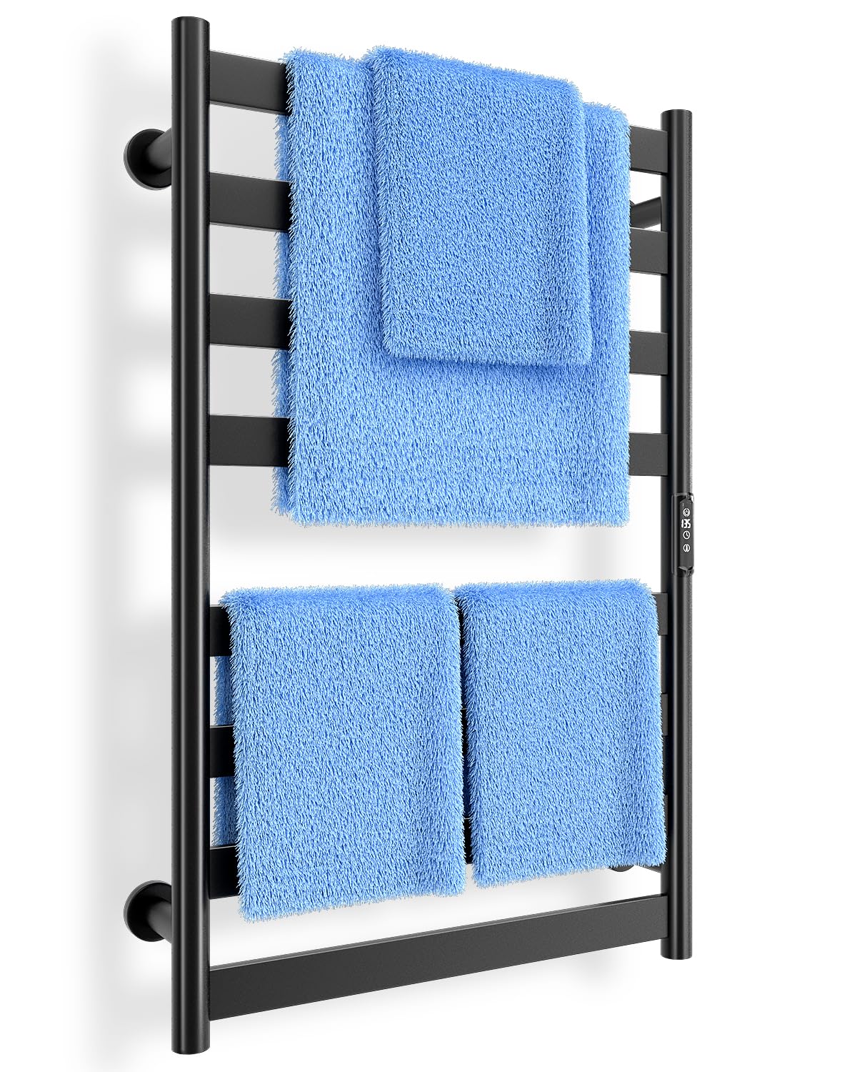 Poloma Paraheeter Towel Warmer, Heated Towel Rack, Towel Warmer Racks for Bathroom, Towel Dryer, Towel Heater, Wall Mounted, Matt Black, CSA Certified.