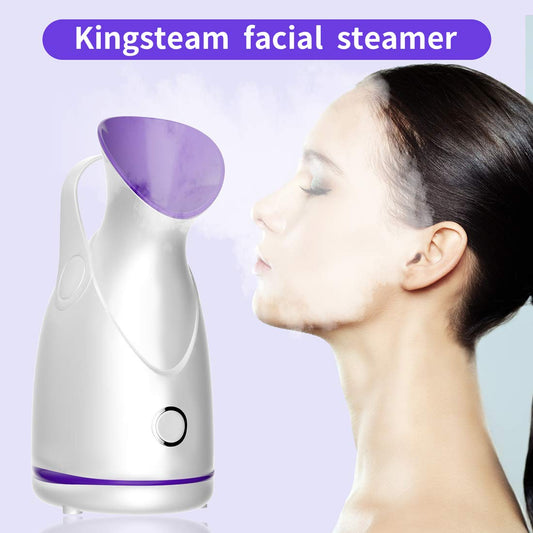 Face Steamer, Kingsteam Nano Ionic Portable Home Facial Steamer Design for Facial Spa at Home.