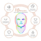 Led Face Mask Light Therapy - 7 Color Photon Blue & Red Light Maintenance Skin Rejuvenation Facial Skin Care Mask, Home Skin Care Mask for Face and Neck